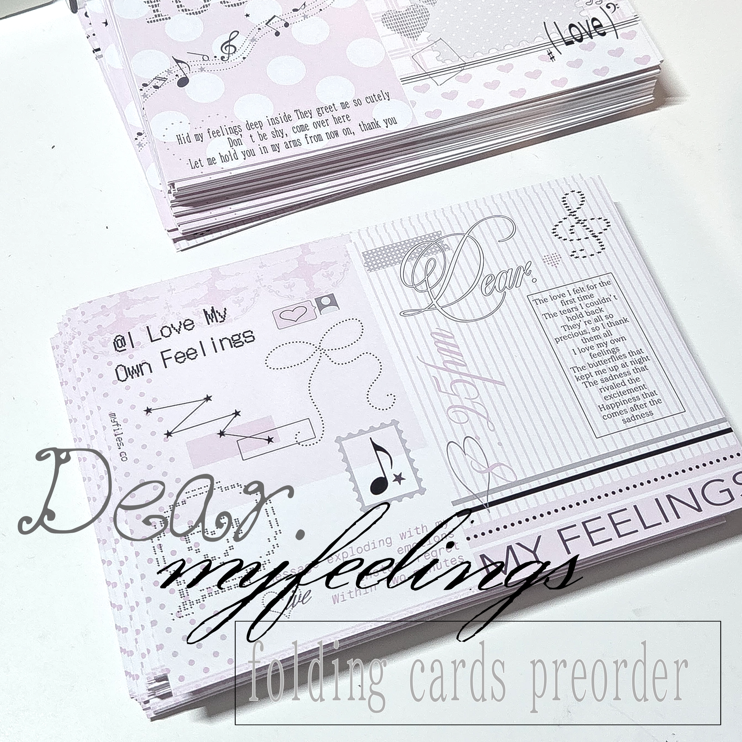 .dearmyfeelings folding cards